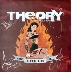 Theory of a Deadman "The Truth Is..." band signed Vinyl Album Cover